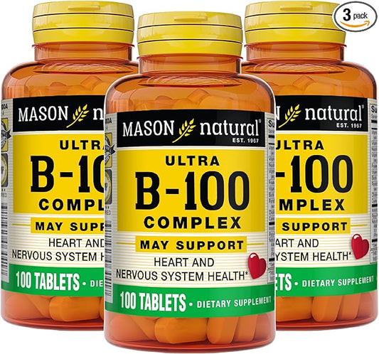 Mason Natural Ultra B-100 Complex 100 Tablets 3)