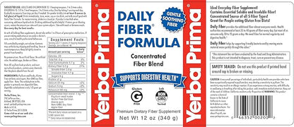 Yerba Prima Daily Fiber Formula Powder 12 oz 3) -