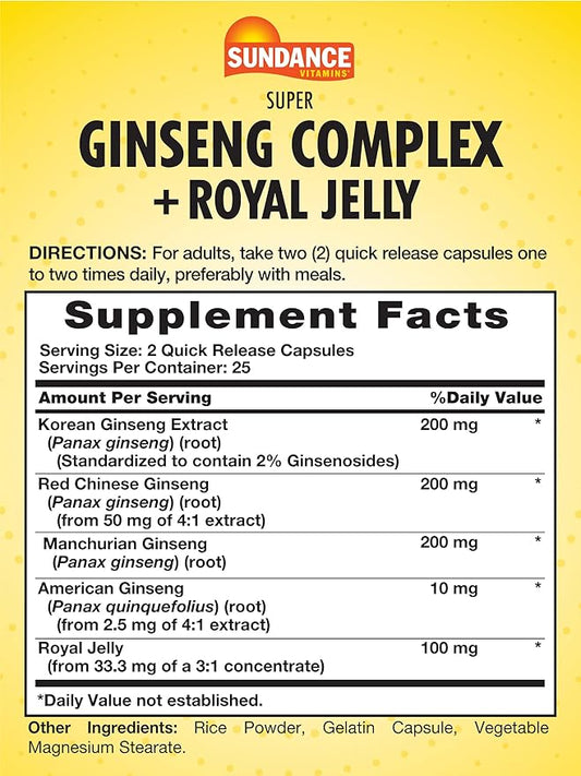 Sundance Super Ginseng Complex 50 Quick