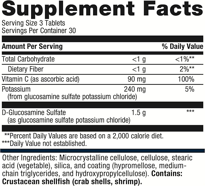 Metagenics Glucosamine Sulfate 90 Tablets