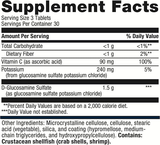 Metagenics Glucosamine Sulfate 90 Tablets