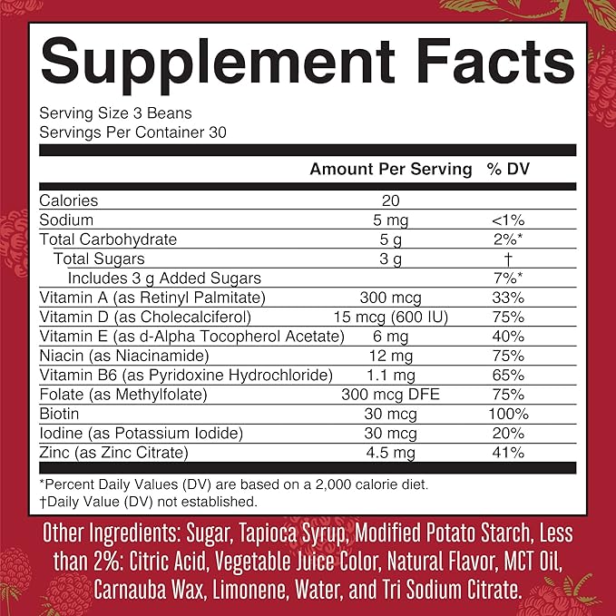 MaryRuth Organics Multivitamin Multimineral Vita-Beans 14+ | 90 Count