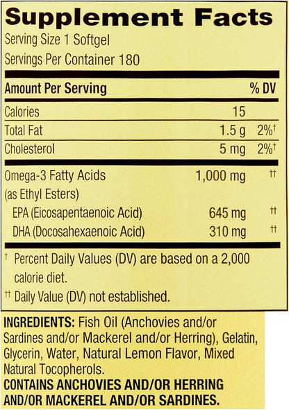 Lual's 45 Diabetes Decoded Bundle Omega-3 Fish Omega-3 Fish Omega-3 Fatty 3 Supplements Omega-3 Fish 1000 mg 180 Soft