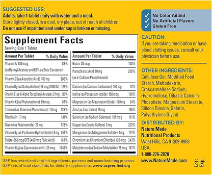Nature Made Men's Multivitamin 50+ Tablets 90 Count