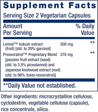 Life Extension GEROPROTECT® Stem Cell, Promotes Healthy Cellular Renewal, kokum Extract, Passion Fruit Extract, Trans-resveratrol, Gluten Free, Non-GMO, Vegetarian, 60 Capsules