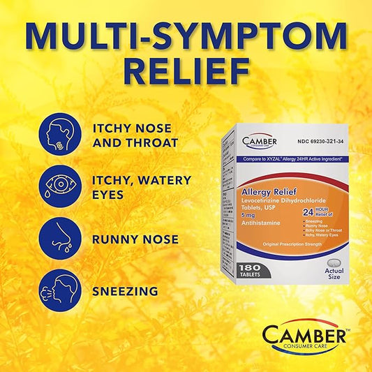 Camber Consumer Care Levocetirizine Dihydrochloride 5mg (80 Count)