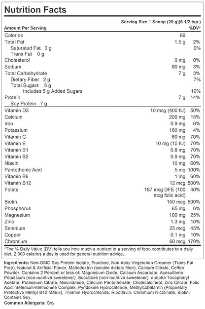 Andrew Lessman Secure Soy Complete Meal Replacement 30 Servings 69 Calories, 7 Grams