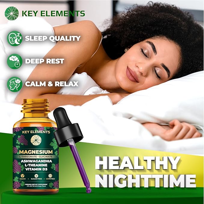 [Sleep, Mood, Calm] Liquid Magnesium L-Threonate D3 with