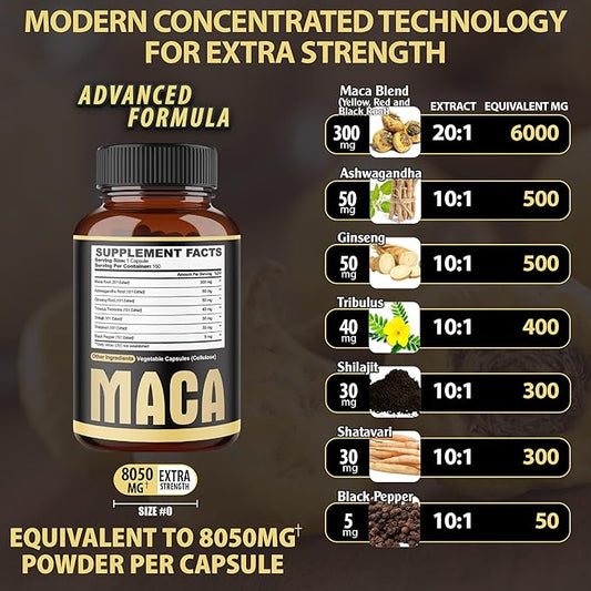 7in1 Premium Maca Root Capsules 150 Counts 5 Months