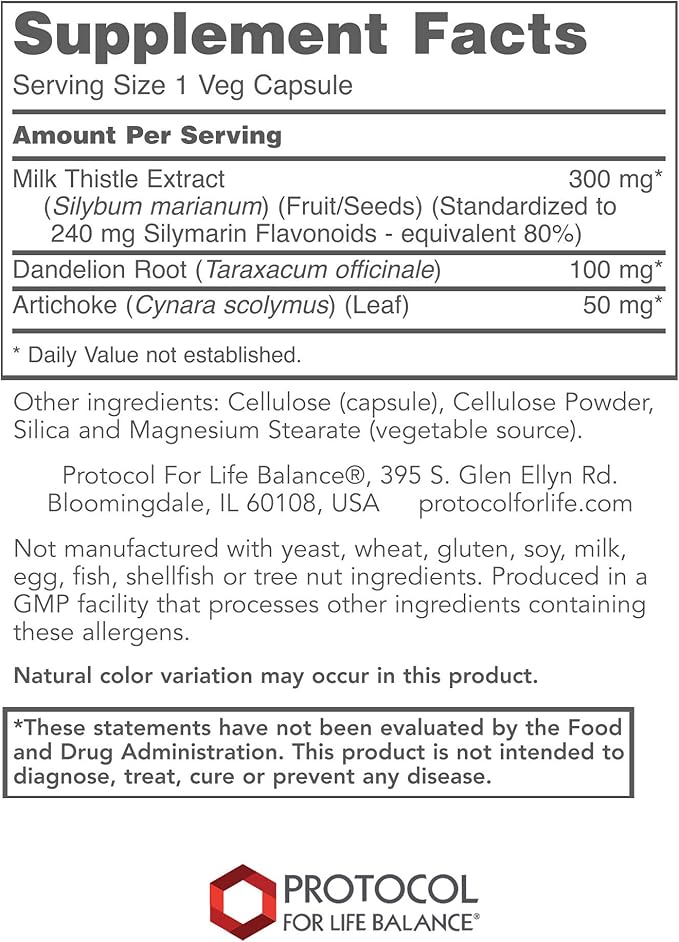 Protocol Milk Thistle Extract 300mg 90 Veg