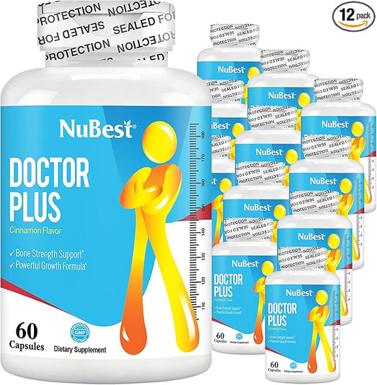 Doctor Plus - Height Growth Formula D3, Vitamin K2 (MK7) (MK7) - (10+) and 12 Pack