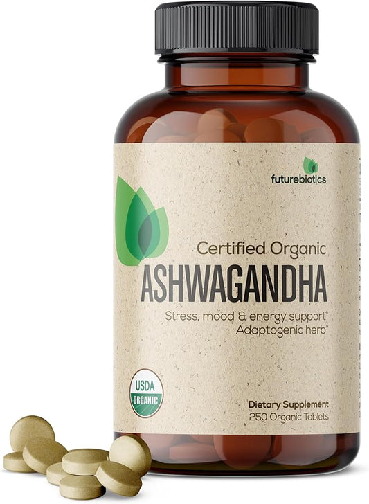 Futurebiotics Certified Organic Ashwagandha Stress Mood 250 Organic