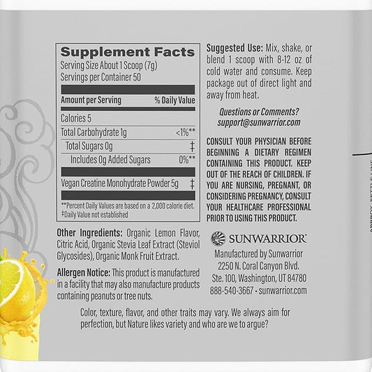 Creatine Monohydrate Powder Micronized PreWorkout Recovery Supplement (50 Servings)
