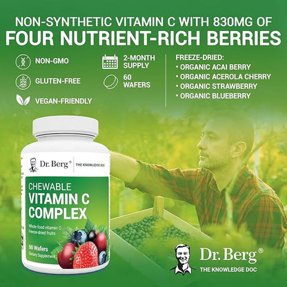 Dr. Berg Chewable Vitamin C Complex 60 Delicious