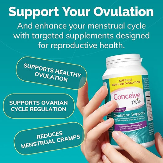 CONCEIVE PLUS Ovulation Support Supplement Coq10, Folic 120 Inositol