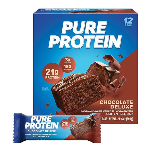 Pure Protein Bars, High Protein, Nutritious 1.76 oz., 12 Count(Pack 1) (Packaging