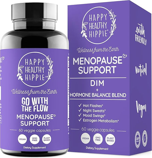 Menopause Supplements for Women – DIM + Probiotics | Estrogen Metabolism & Hormone Balance Support | Perimenopause Relief | Hot Flashes, Mood Swings & Night Sweats | Magnesium Oxide, Dong Quai | 60 Ct