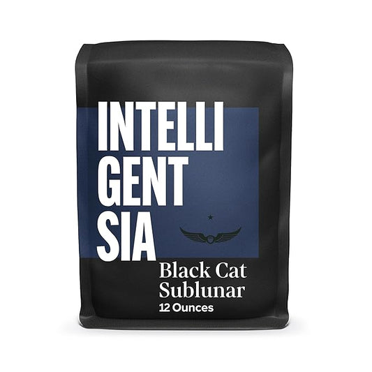 Intelligentsia Coffee, Dark Roast Whole Bean Coffee - Black Cat Sublunar 12 Ounce Bag