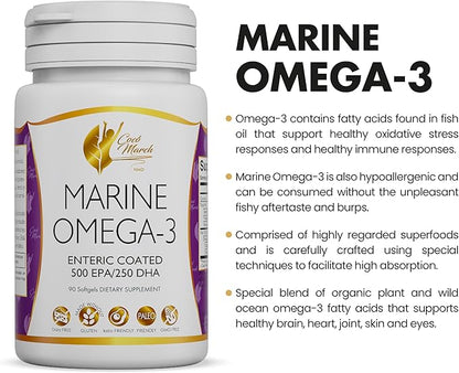 Coco March Marine Omega-3 500 mg 250 mg 3 MONTHS