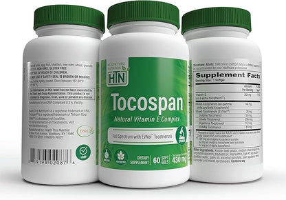 Health Thru Nutrition Tocospan Full Spectrum 430 mg 8 Natural 60)