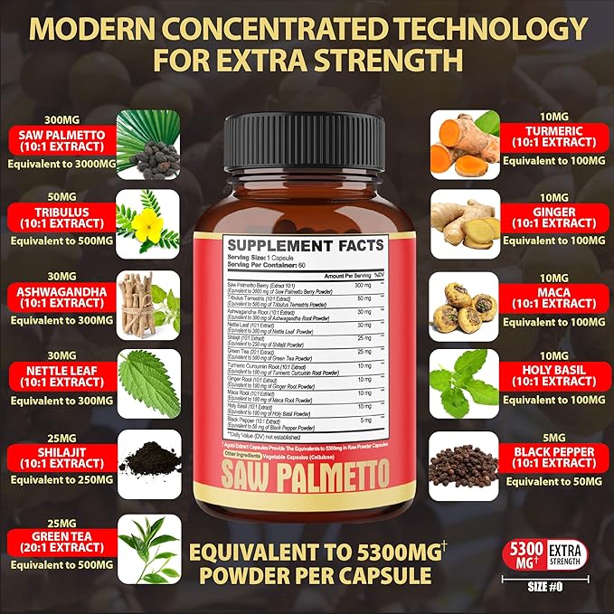 2 Packs 60 Counts 4 Months 5300 mg 11in1 with