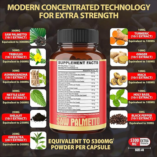 2 Packs 60 Counts 4 Months 5300 mg 11in1 with