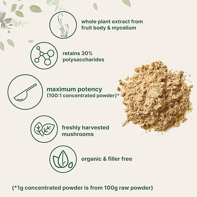 Micro Ingredients Organic Cordyceps Mushroom Extract 8 Ounces 100:1 Fruit
