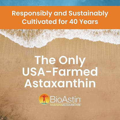 Nutrex Hawaii Vegan BioAstin Hawaiian Astaxanthin 4mg, 120 120 Softgels