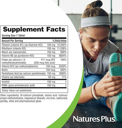 NaturesPlus Mega B-150 Complex 90 Sustained 90 Servings