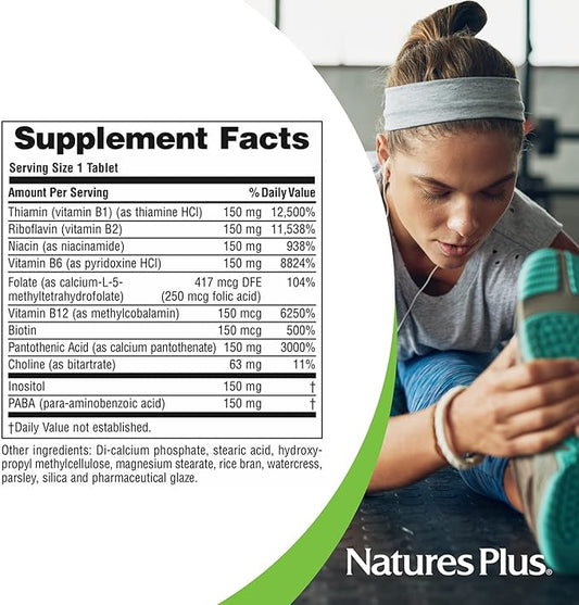 NaturesPlus Mega B-150 Complex 90 Sustained 90 Servings