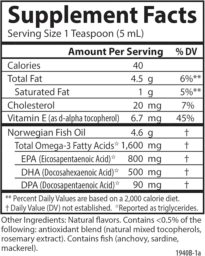 Carlson - The Very Finest Fish 1600 mg Omega-3s, Liquid 200 mL (6.7 Fl
