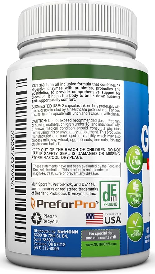 Probiotics, Prebiotics & Postbiotics with 18 4-in-1 Complete