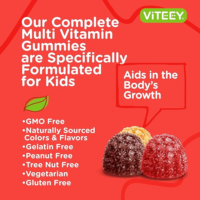 Kids Multivitamin Gummies, Complete Daily Essential 12 Essential