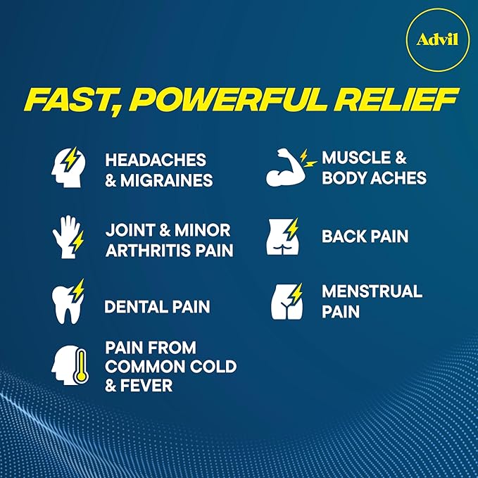 Advil Pain Reliever and Fever Reducer, 200mg for 300 Count, 2 Count