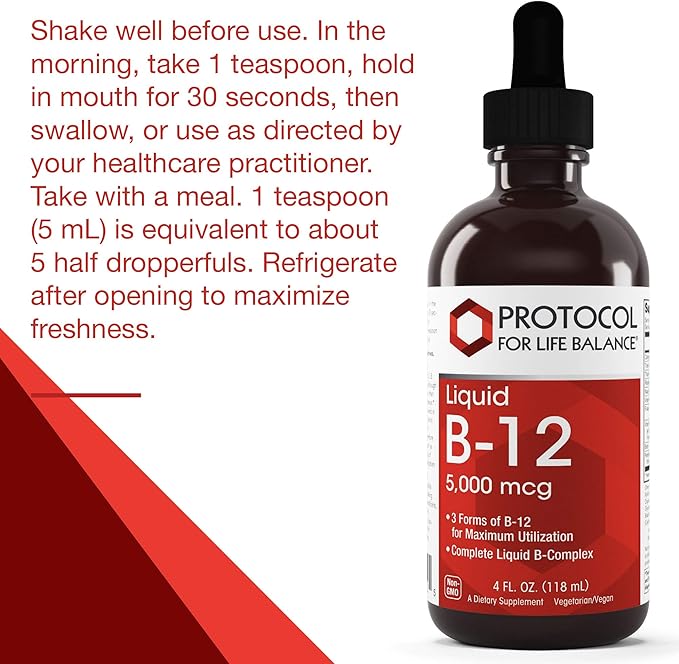 Protocol Liquid B-12 5,000mcg 4 fl