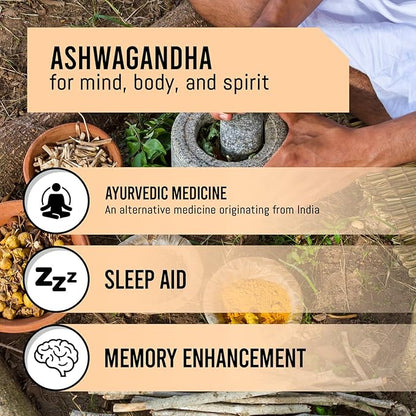 Ashwagandha 1,300mg – 180 Ashwagandha Capsules
