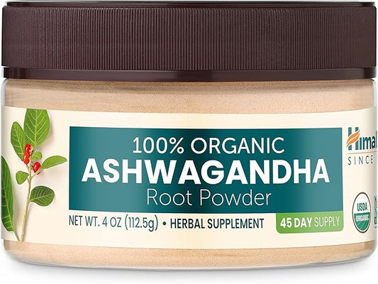 Himalaya 100% USDA Certified Organic Ashwagandha 4 Oz, 45 Day
