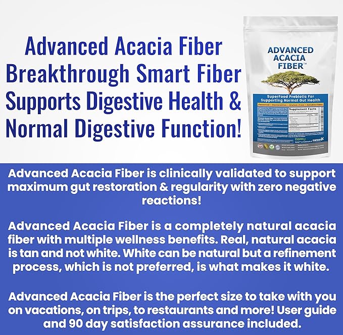 Advanced Acacia Fiber Powder 2.5 Ibs (40oz) Soluble