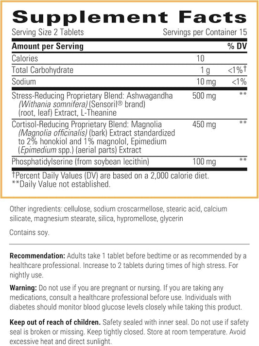 Integrative Therapeutics - Cortisol Manager - Supplement with Ashwagandha and L-Theanine - Supports Relaxation & Calm* - 30 Tablets