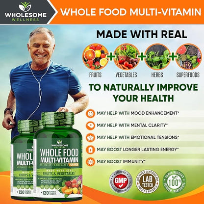 Whole Food Multivitamin for Men 120 Tablets