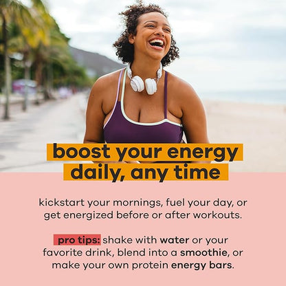 basd Energizing Protein, Mocha Shake 20g Protein, 20 Servings, 100mg Caffeine, 512g Tub