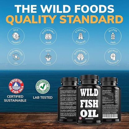 Wild Foods Omega 3 Fish Oil 120 Capsules (1 pk)