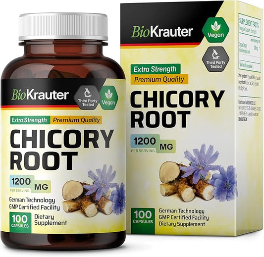 Chicory Fiber Supplement 1200 mg 100 Vegan