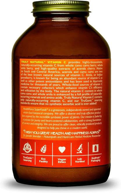 HEALTHFORCE SUPERFOODS Truly Natural Vitamin C 400 Grams, 67 Servings 2)