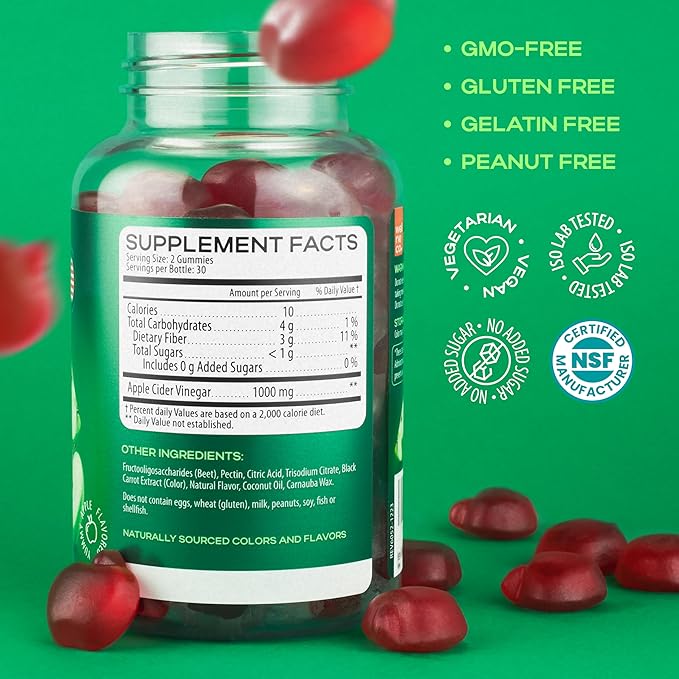 Advanced Keto ACV Gummies for Weight Loss 1000 Mg - ACV Gummies for Digestion, Metabolism, Detox - Apple Cider Vinegar, Beet FOS Fiber - Keto ACV Gummies Kelly Clarkson for Men and Women - Sugar Free