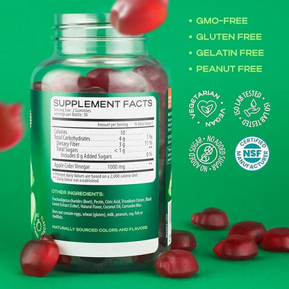 Advanced Keto ACV Gummies for Weight Loss 1000 Mg - ACV Gummies for Digestion, Metabolism, Detox - Apple Cider Vinegar, Beet FOS Fiber - Keto ACV Gummies Kelly Clarkson for Men and Women - Sugar Free
