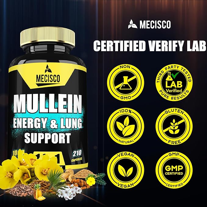 210 Capsules - 11in1 Mullein Leaf