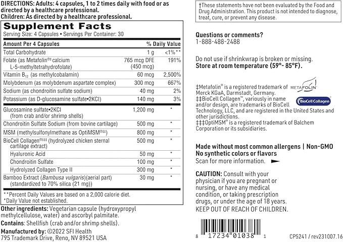 Klaire Labs Joint Support Formula (120 Capsules)