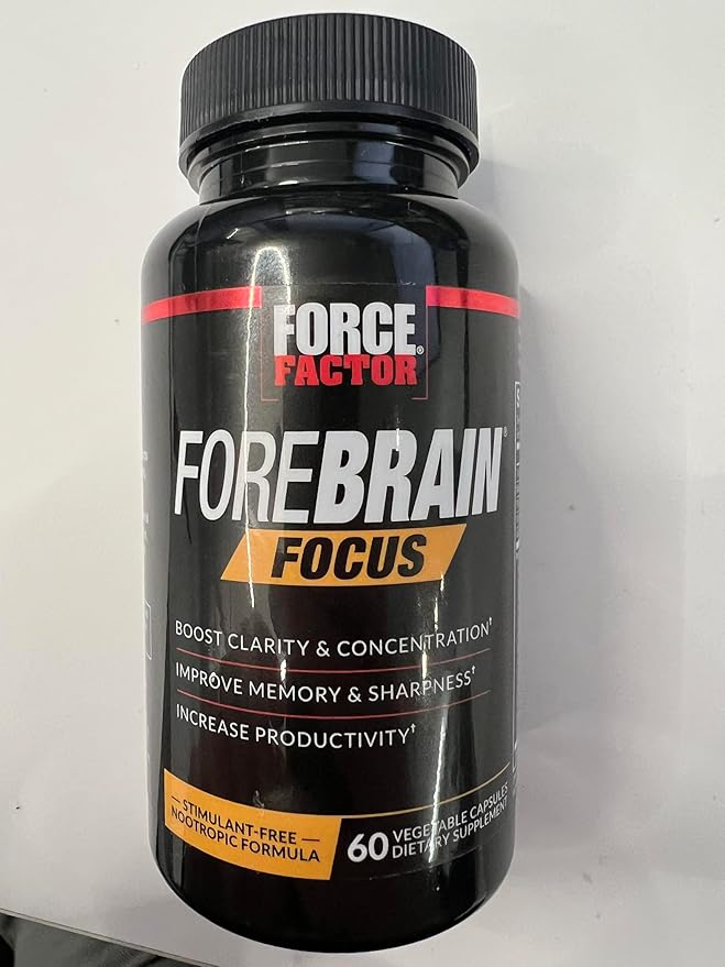 Force Factor Forebrain Focus Brain Booster, 60 Capsules,