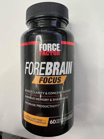 Force Factor Forebrain Focus Brain Booster, 60 Capsules,